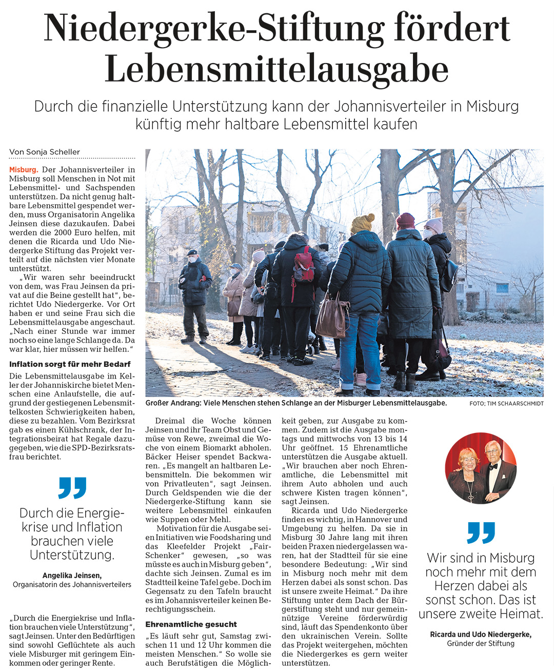 Hannoversche Allgemeine Zeitung, 23. November 2022